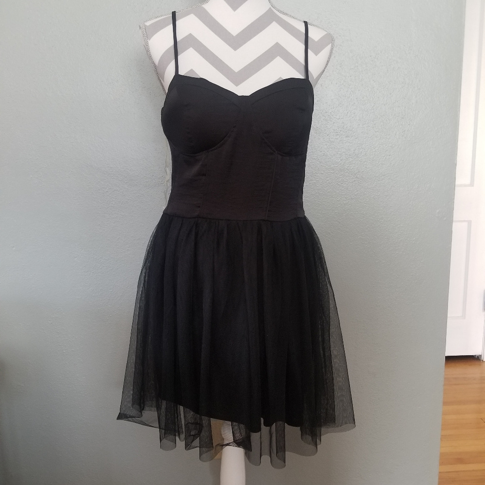 Band of Gypsies black tulle corset ballerina dress